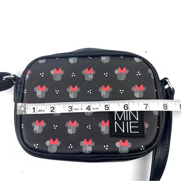 Danielle Nicole Disney Crossbody Bag Minnie Mouse Black Red Handbag New - Picture 9 of 11